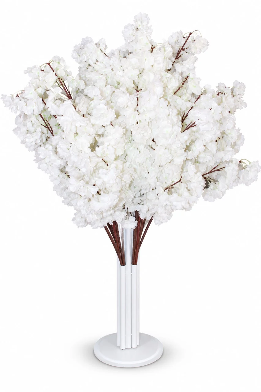 White cherry blossom tree