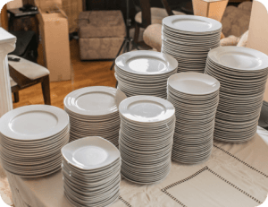 White plate